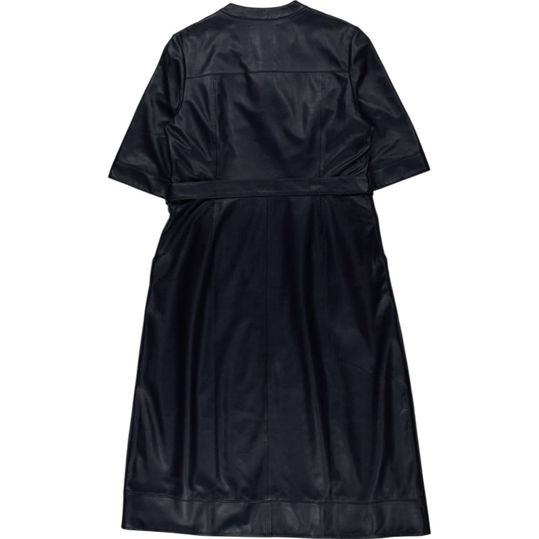 Wyse Black Faux Leather Dress