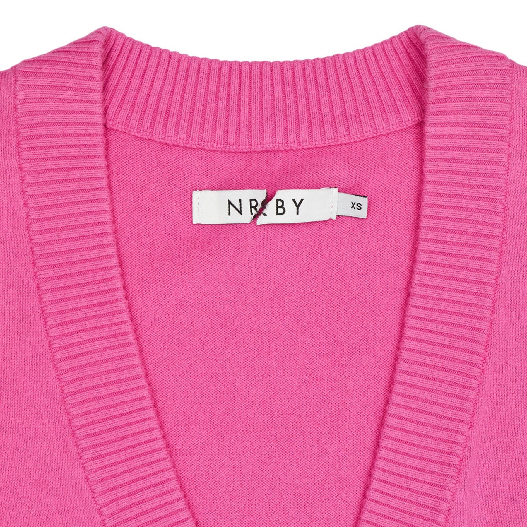 NRBY Pink Sleeveless V-Neck Vest