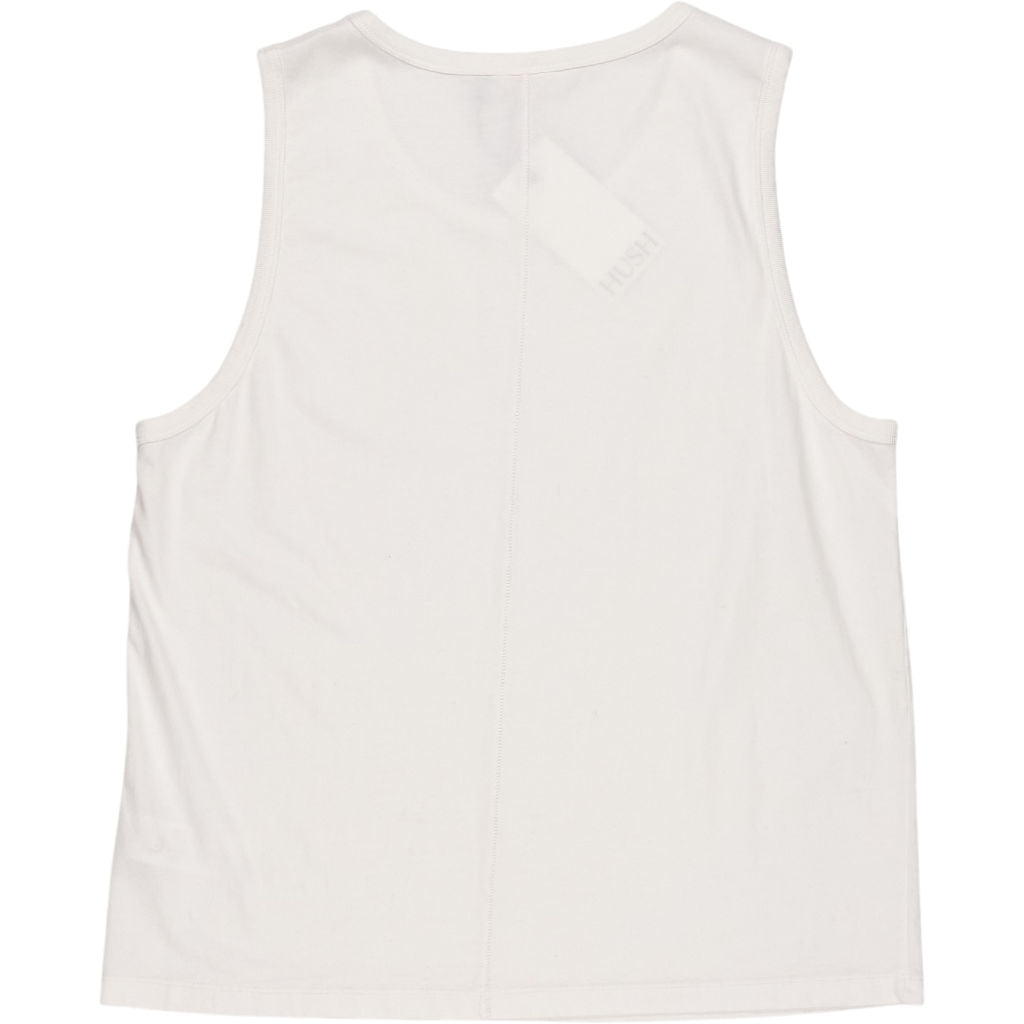 Hush White Carla Relaxed Tank Top