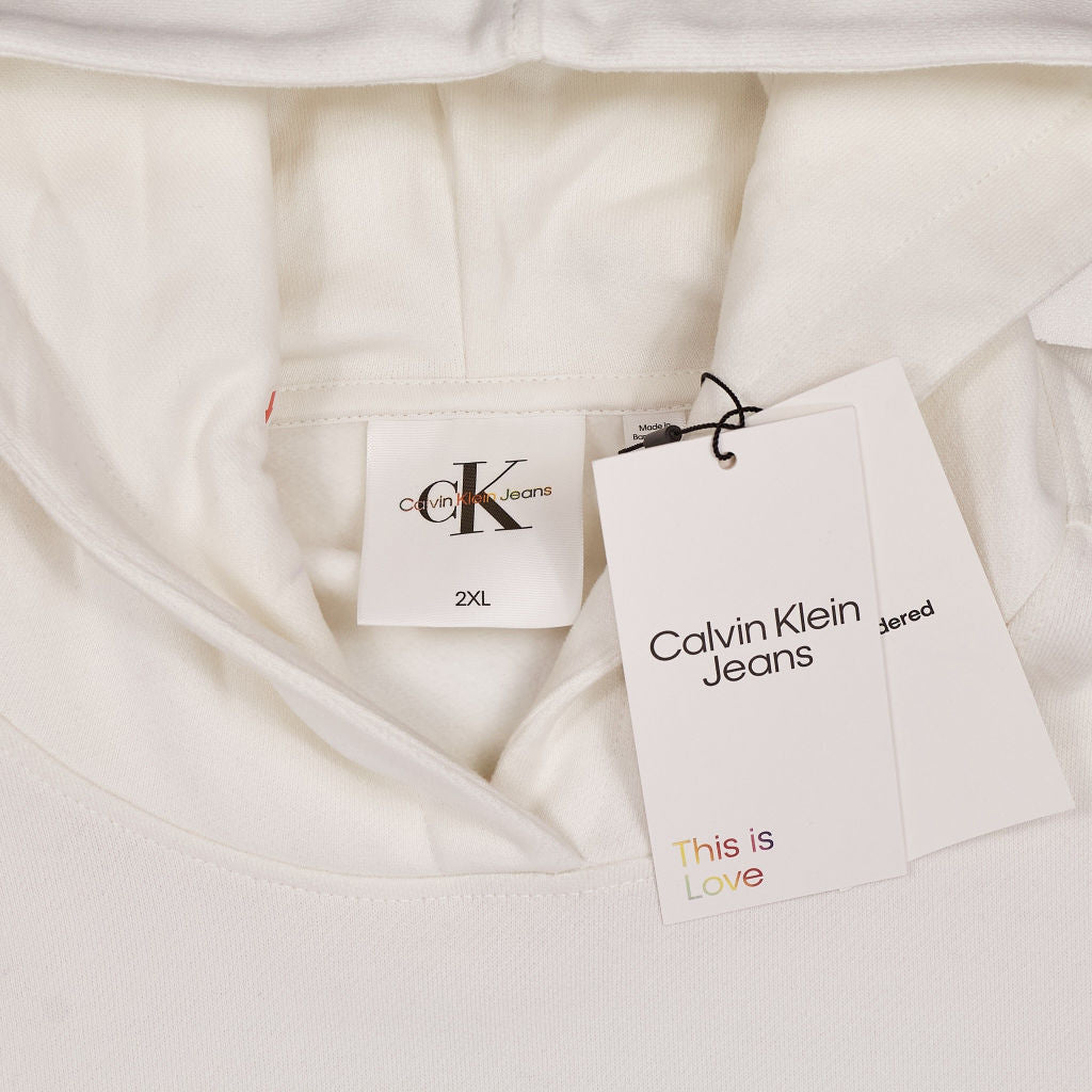 Calvin Klein White Sleeveless Hoodie