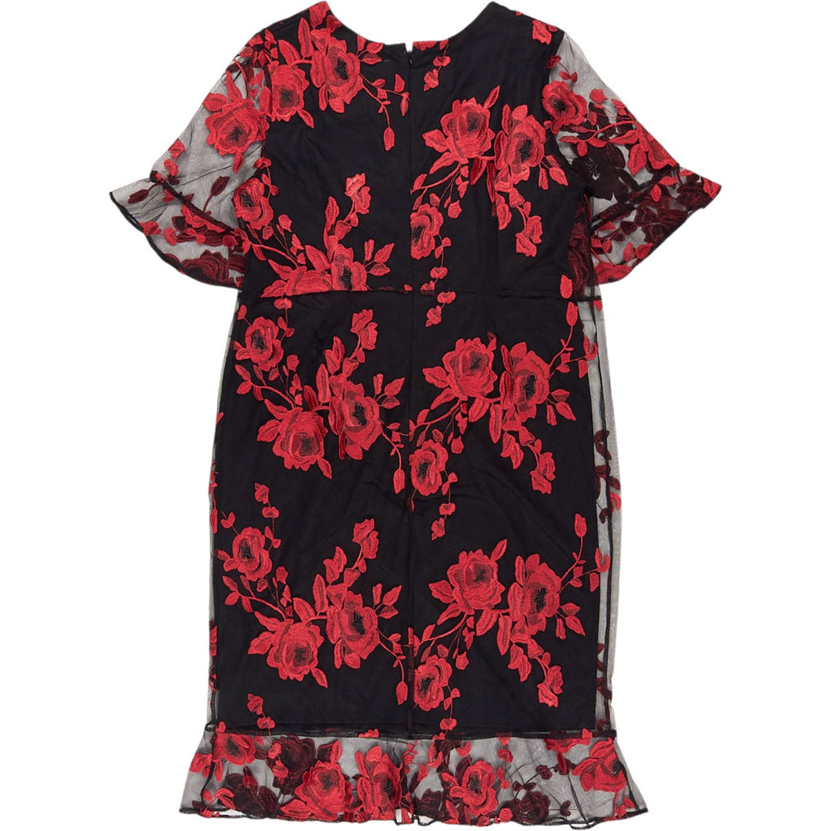 Studio 8 Black Red Embroidered Dress