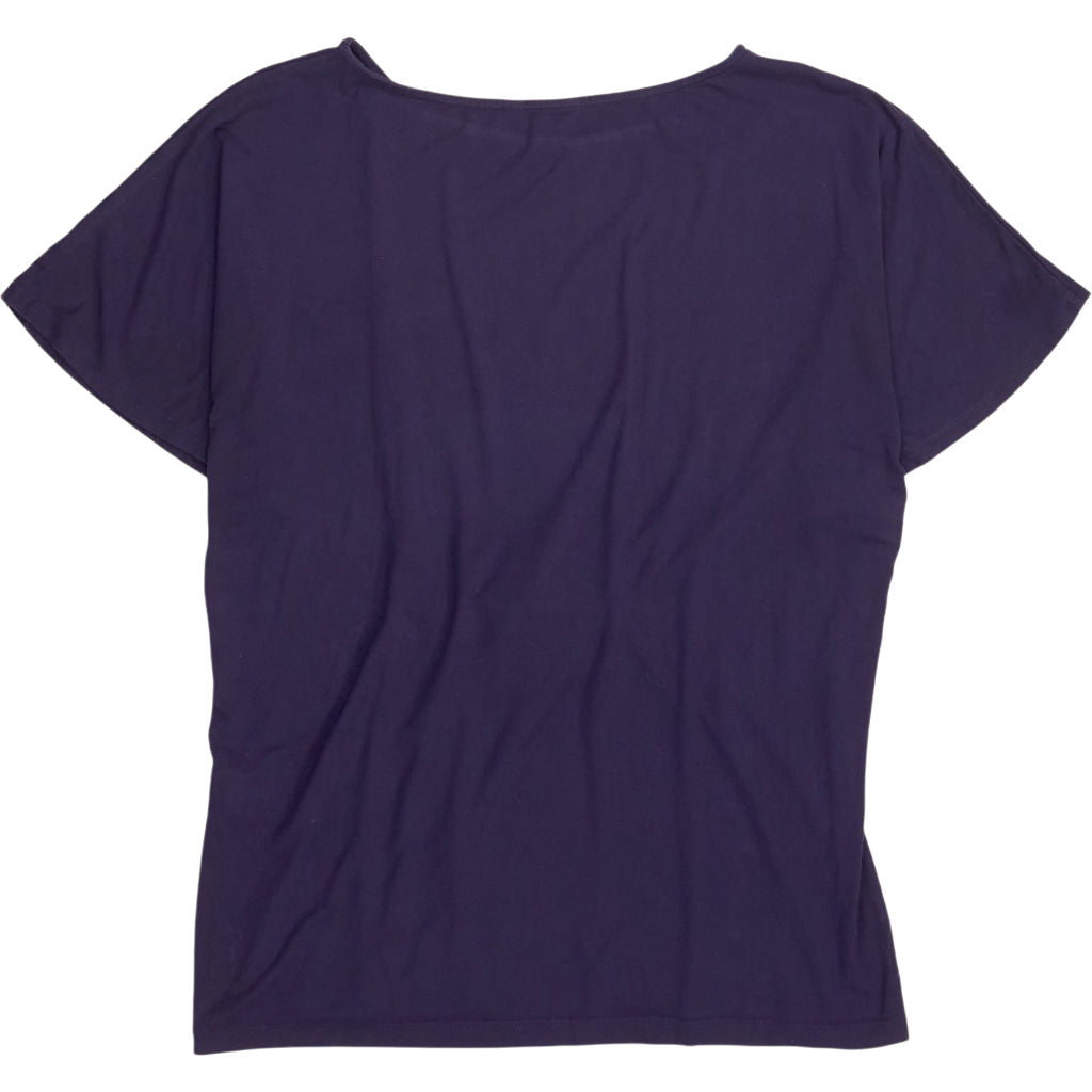 Baukjen Navy Short Sleeve Top