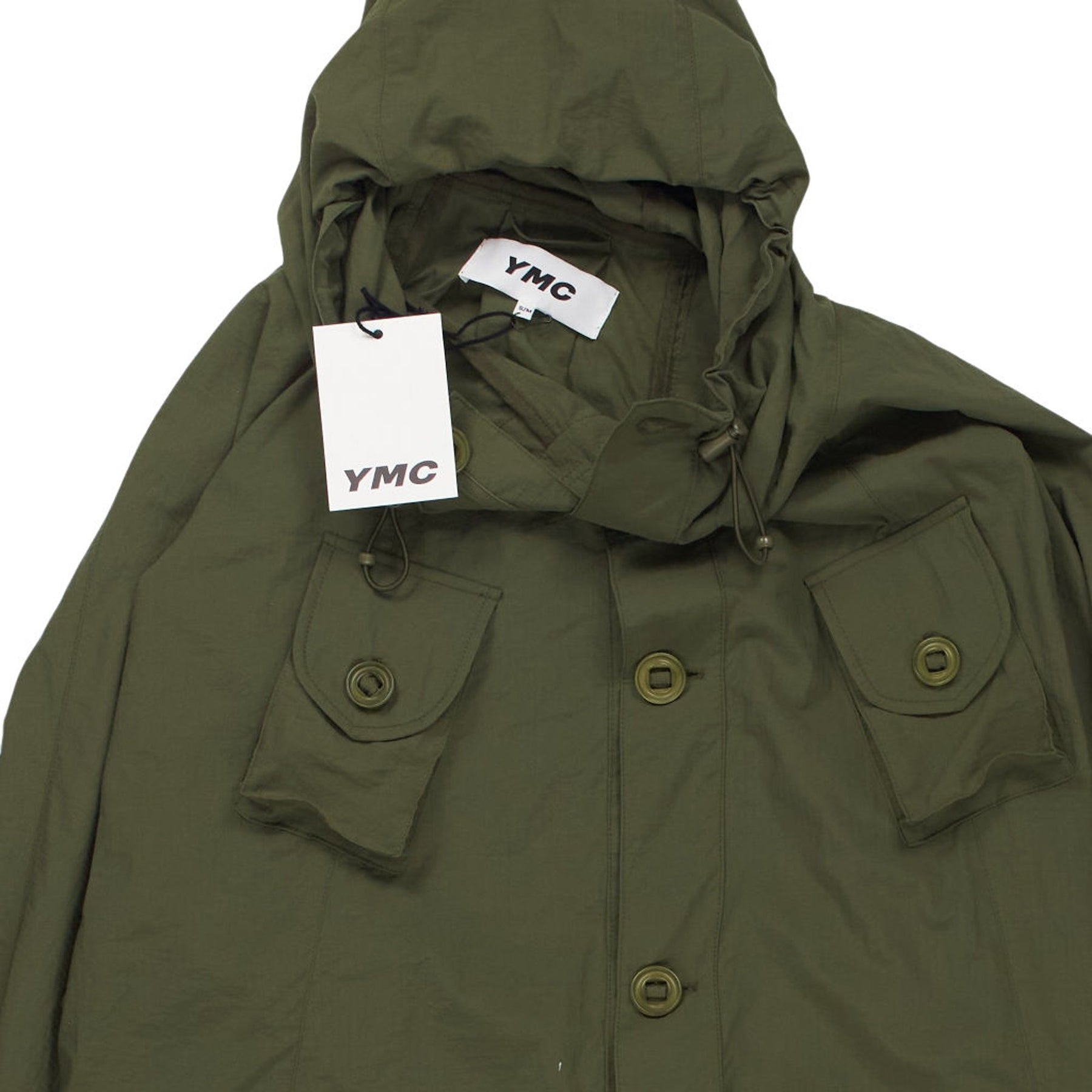 YMC Olive Poncho Hooded Coat