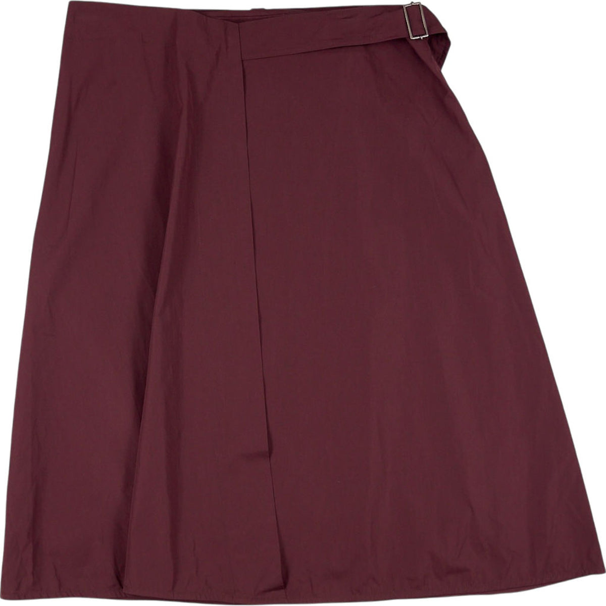 Studio Nicholson Chestnut Asymmetric Wrap Skirt