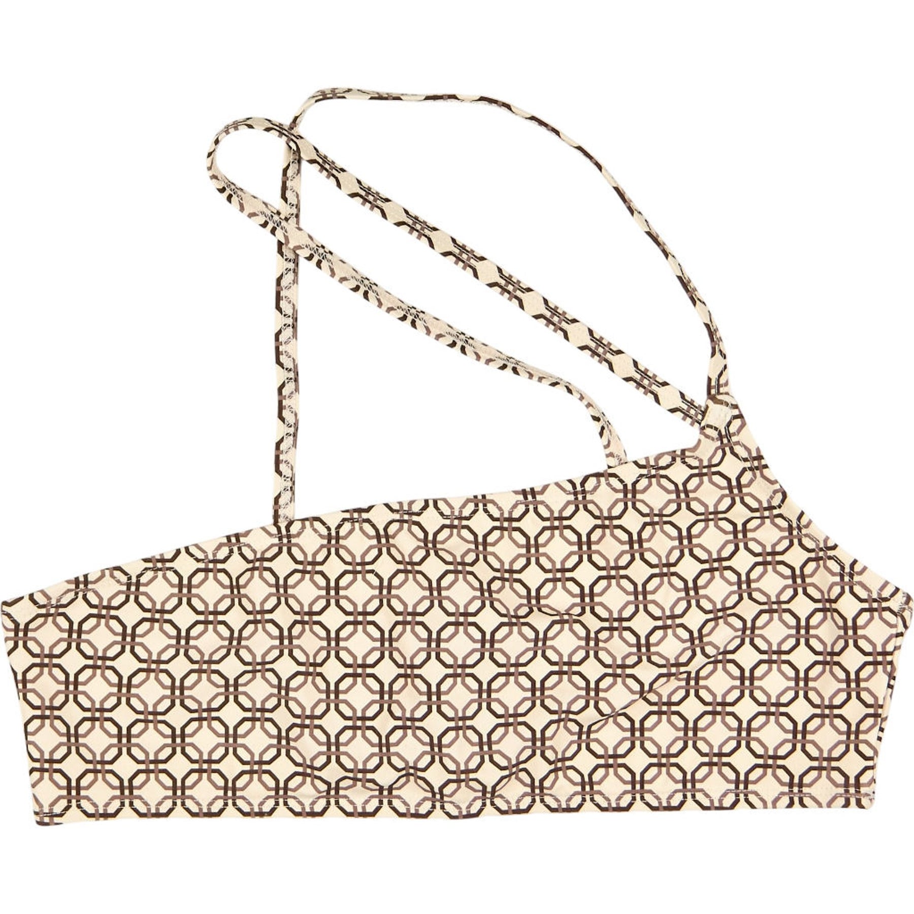 Motel Cream Galas Chain Tangle Bikini Top