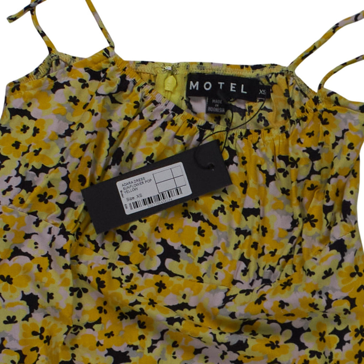Motel Yellow Adara Dress Sunflower Pop