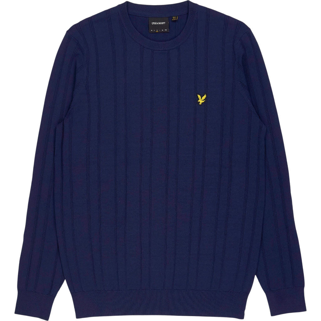 Lyle & Scott Navy Crew Neck Sweater