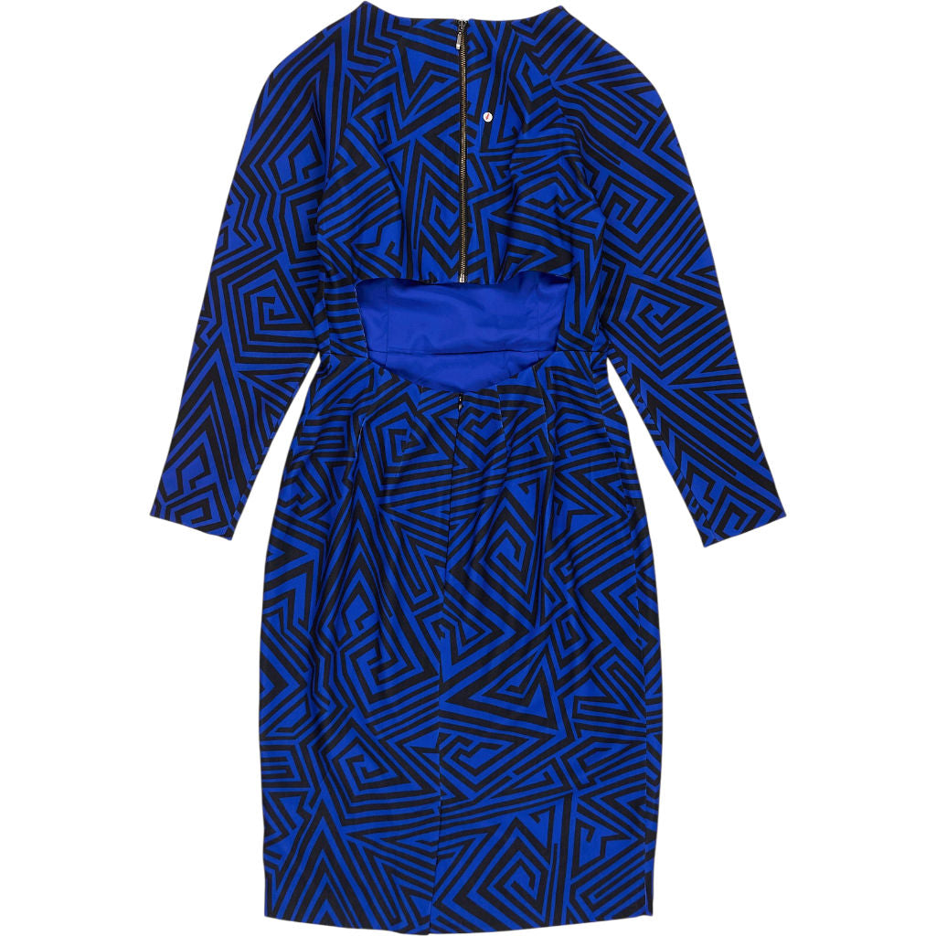 CBKD x BNKR Blue Matangi Jumanji Print Dress
