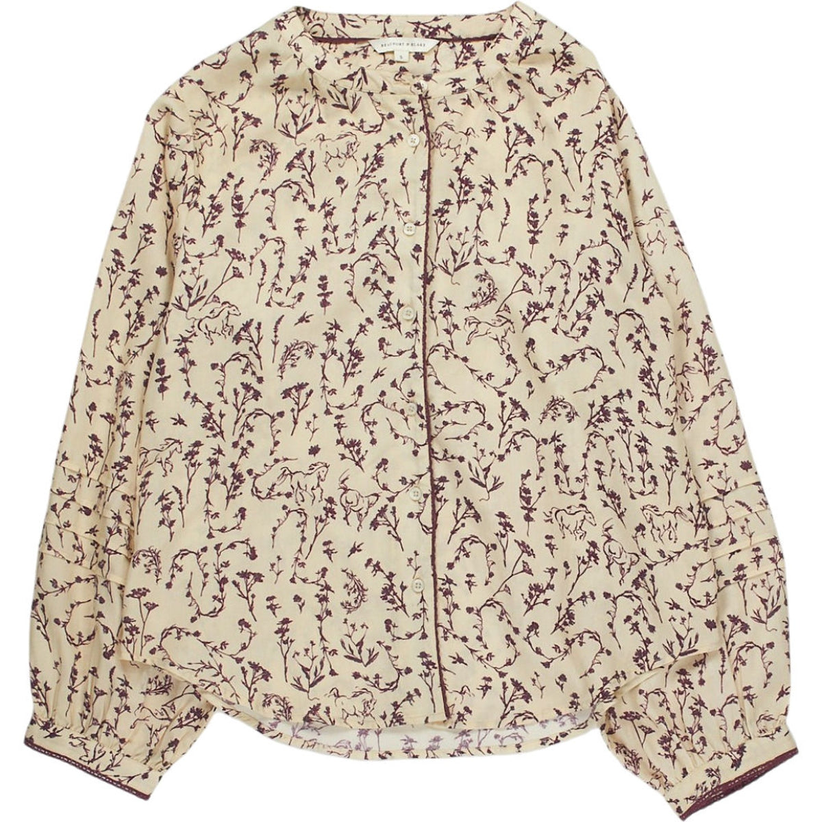 Beaufort & Blake Cream Floral Blouse