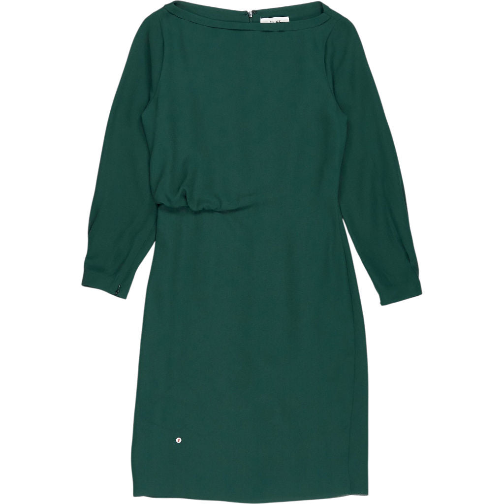 Reiss Green Simone Long Sleeve Dress