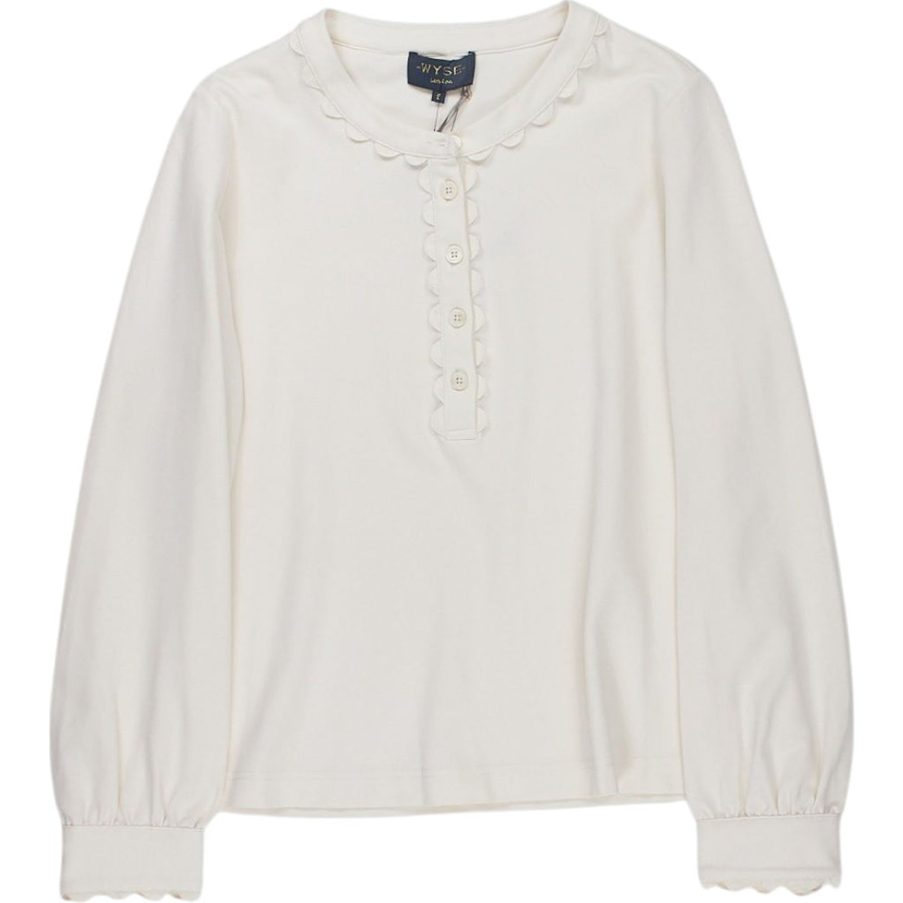 Wyse Ivory Anisa Long Sleeve Top