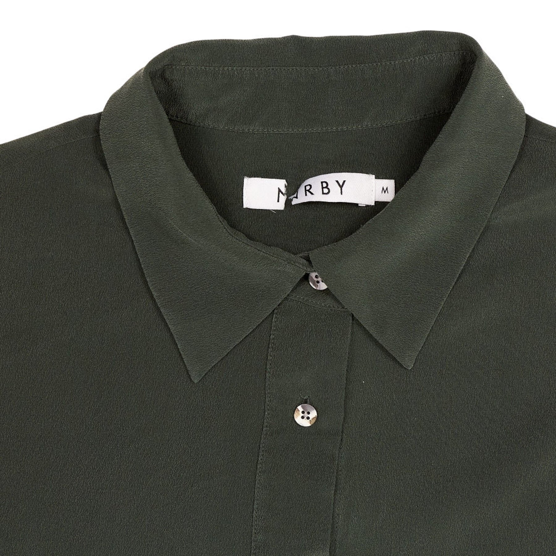 NRBY Green Silk Shirt