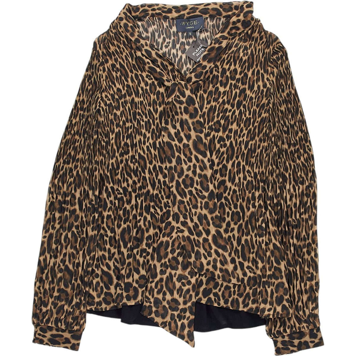 WYSE London Leopard Estelle Blouse