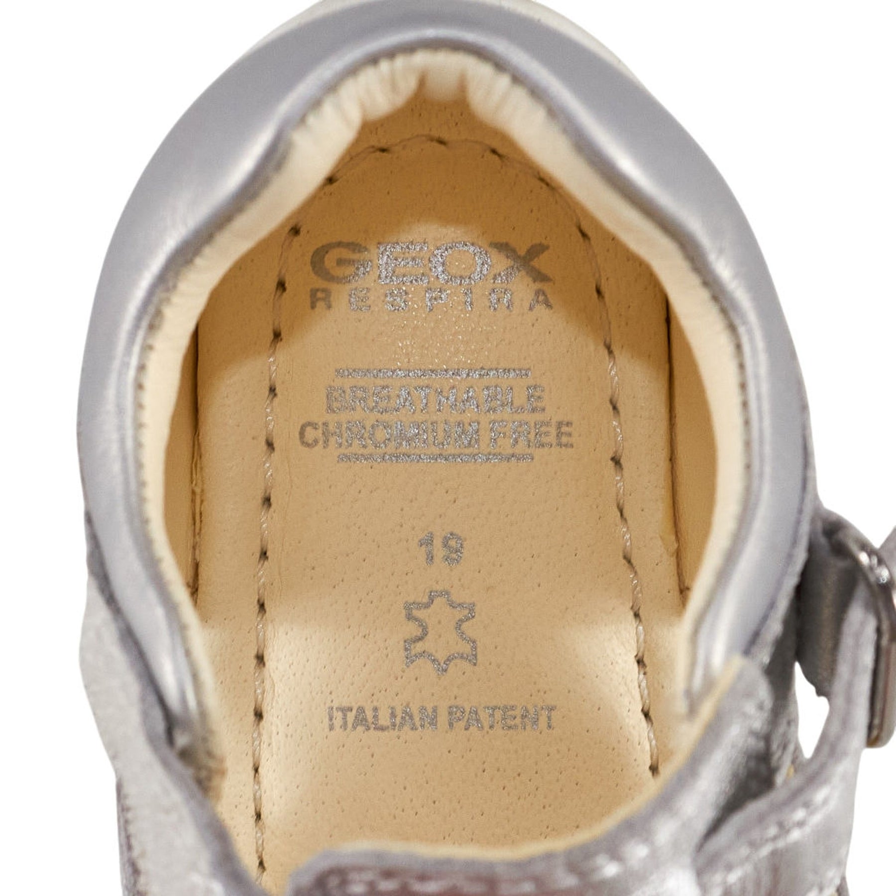 Geox Silver Kaytan Kids Shoes