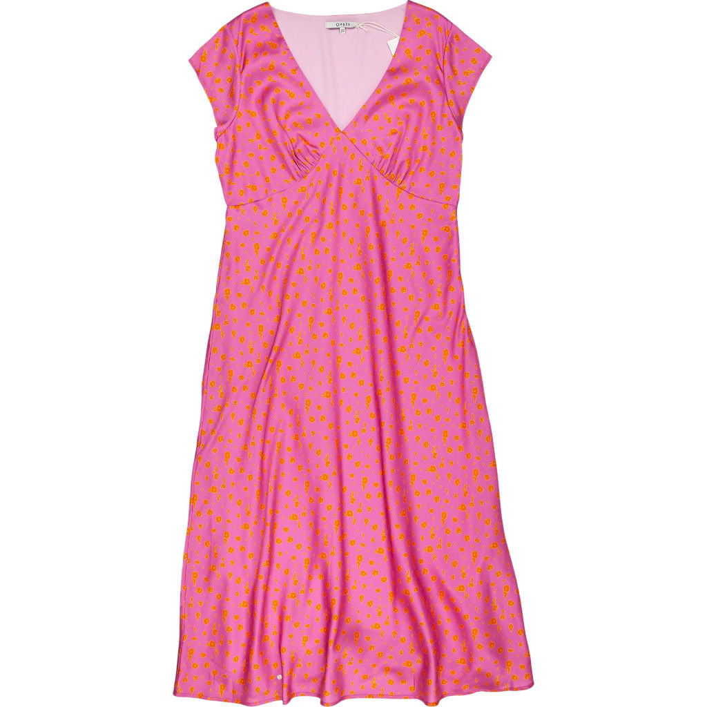 OMNES Pink Abstract Woolf Dress