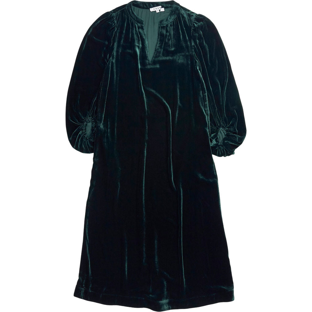 NRBY Green Velvet Dress