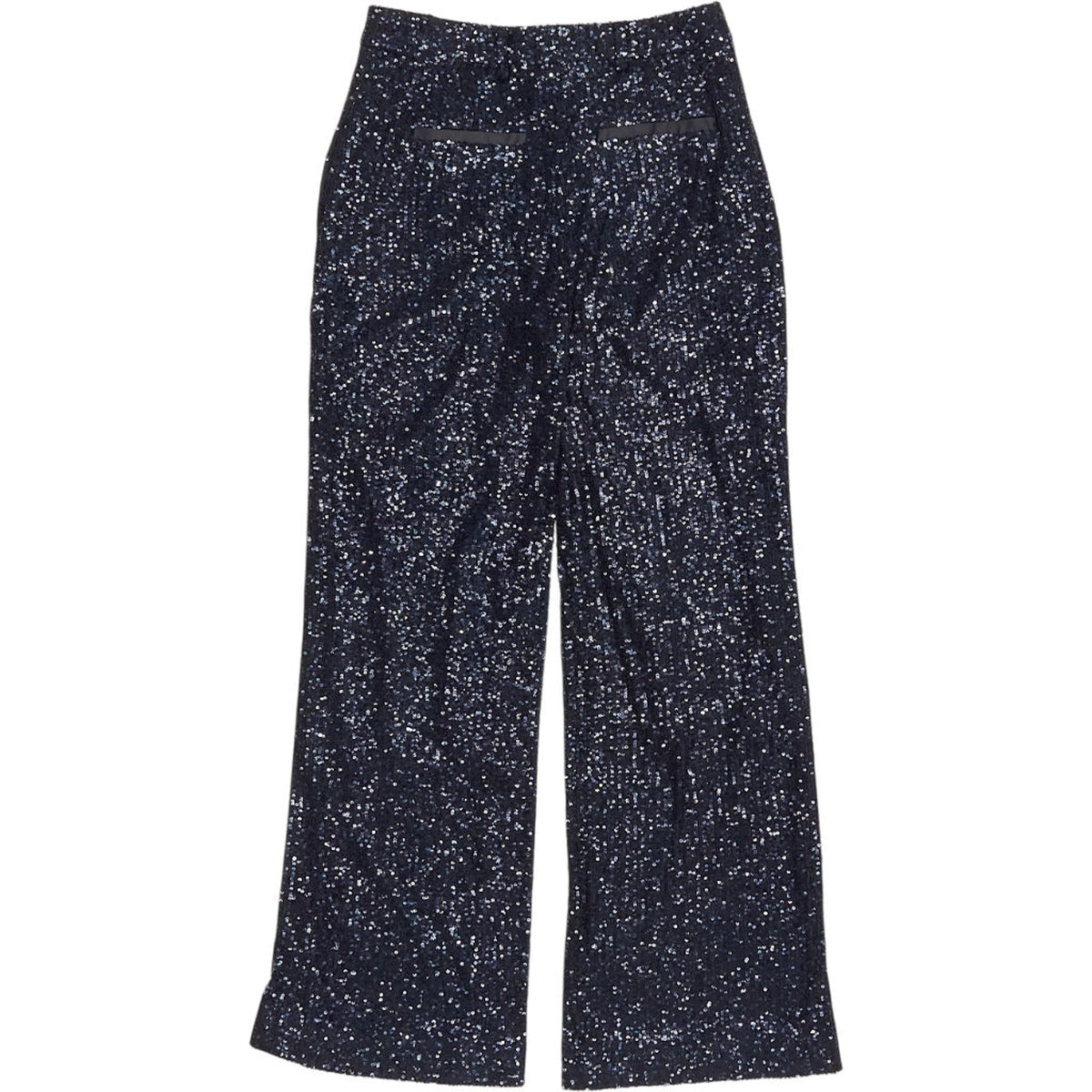 WYSE Blue Black Julienne Sequin Trousers