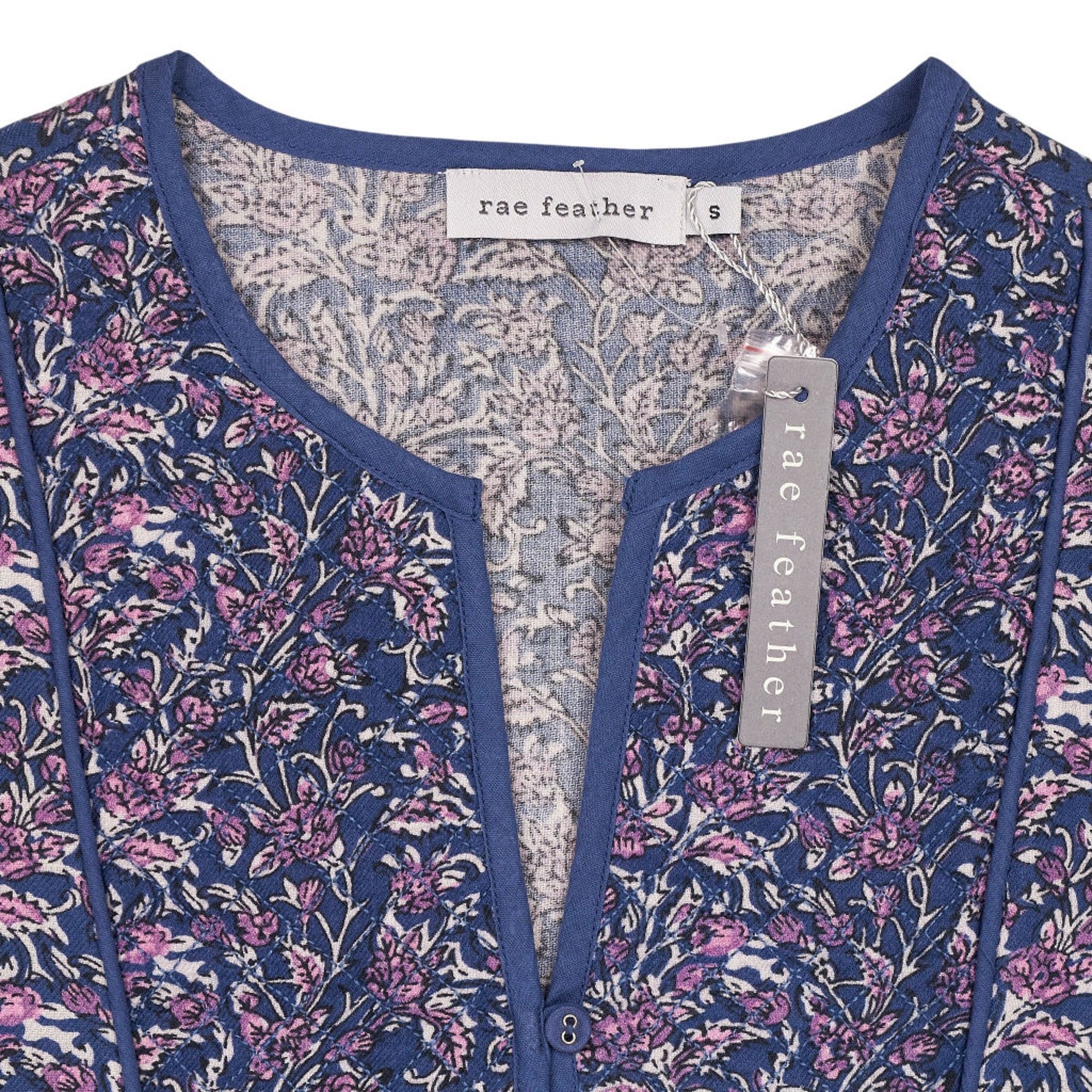 Rae Feather Navy Floral Blouse
