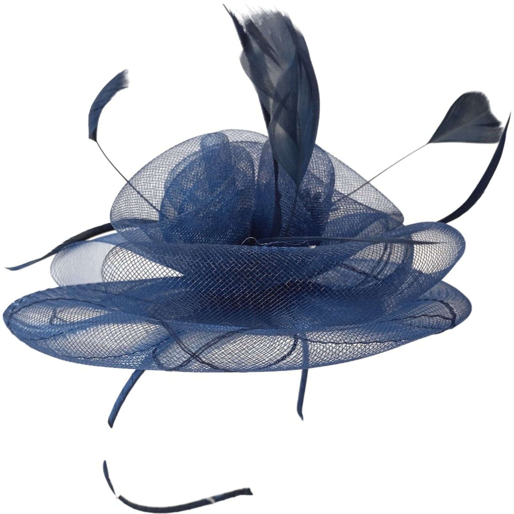 Magpie Accessories Navy Feather Fascinator