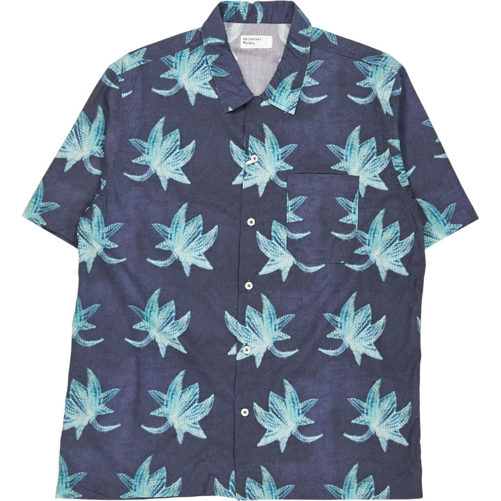 Universal Works Indigo Lotus Print Shirt
