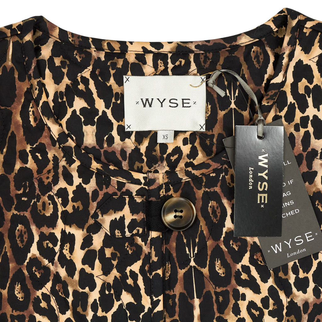 Wyse Leopard Andy Quilted Gilet XS