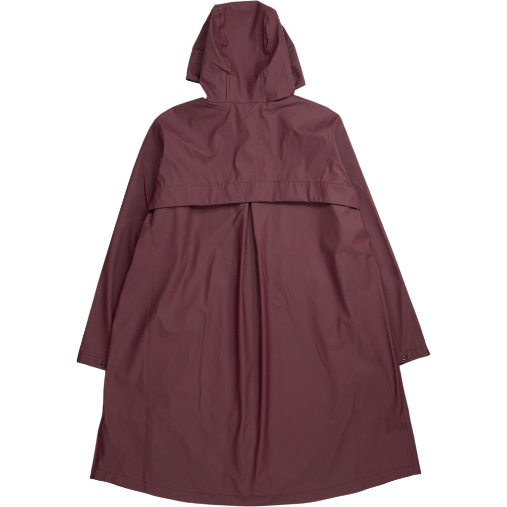 Lands' End Maroon Hooded Rain Jacket