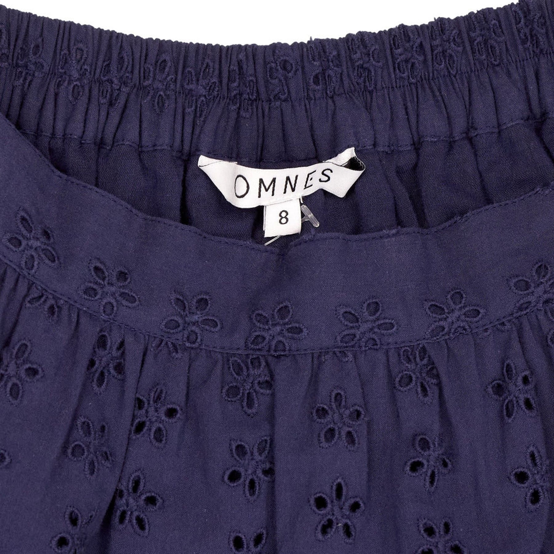 Omnes Navy Cotton Midi Skirt