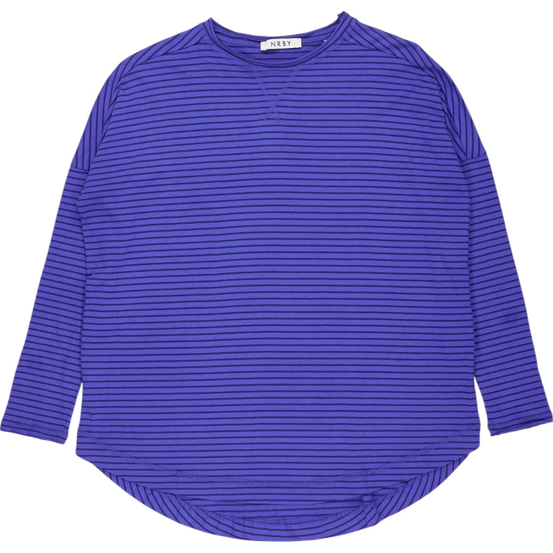 NRBY Blue Striped Long Sleeve Top