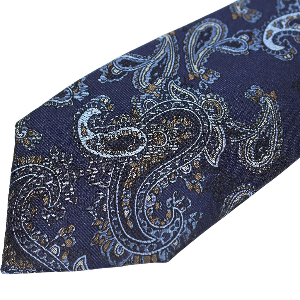 Moss Navy Pattern Tie Bundle x 3
