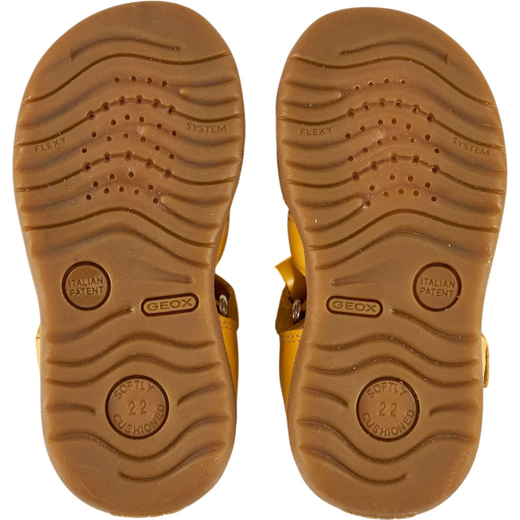 Geox Yellow Leather Sandals Kids