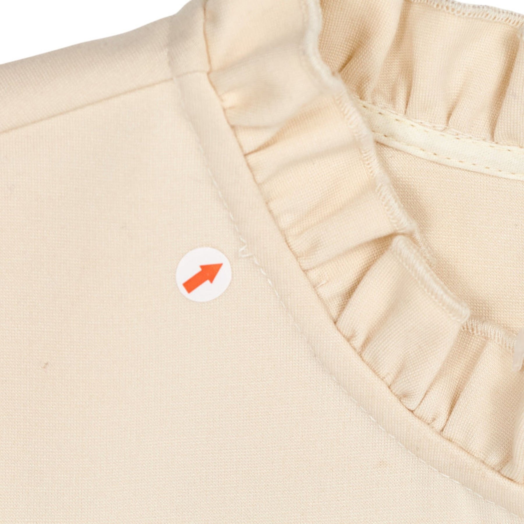 Wyse Cream Frill Neck Top