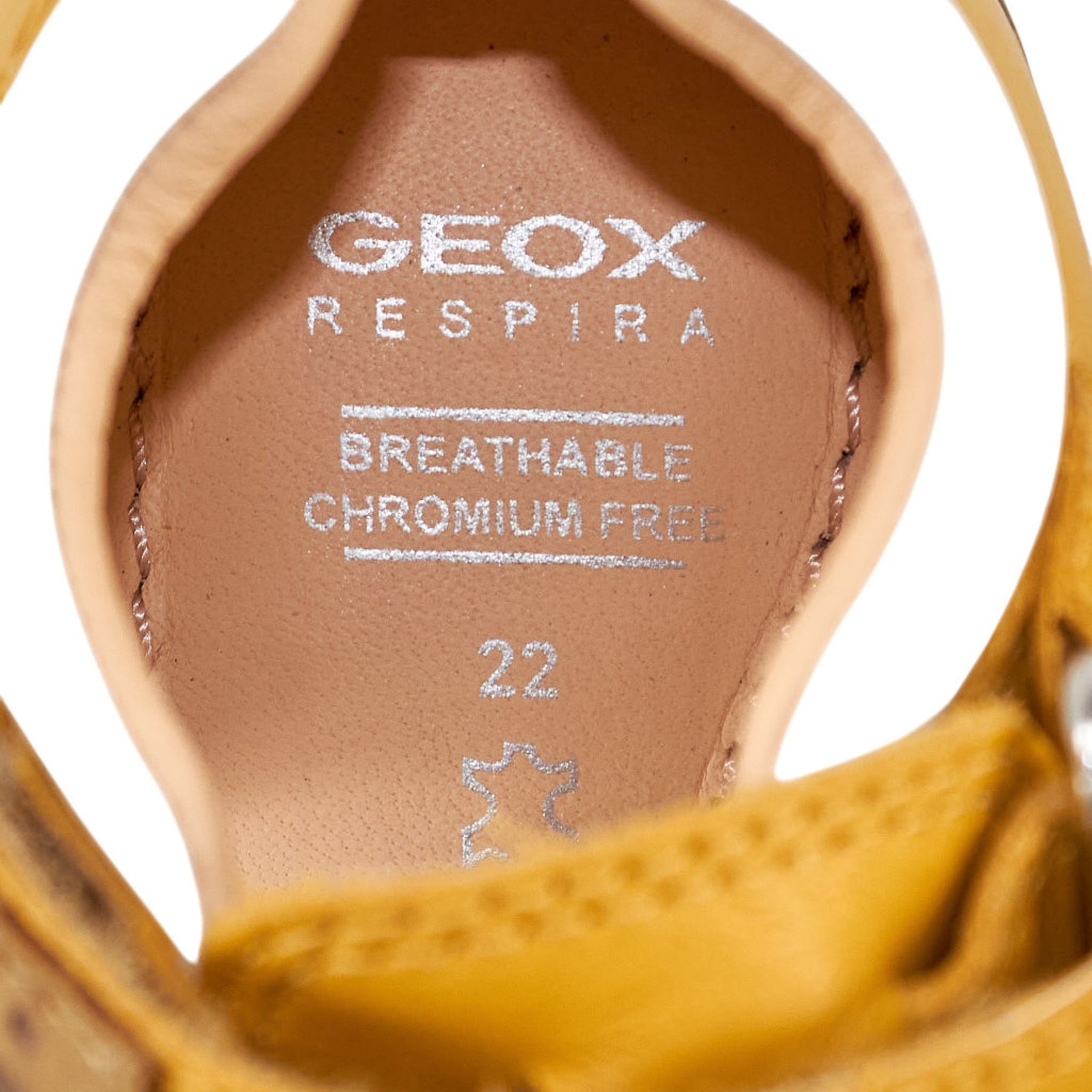 Geox Yellow Leather Sandals Kids