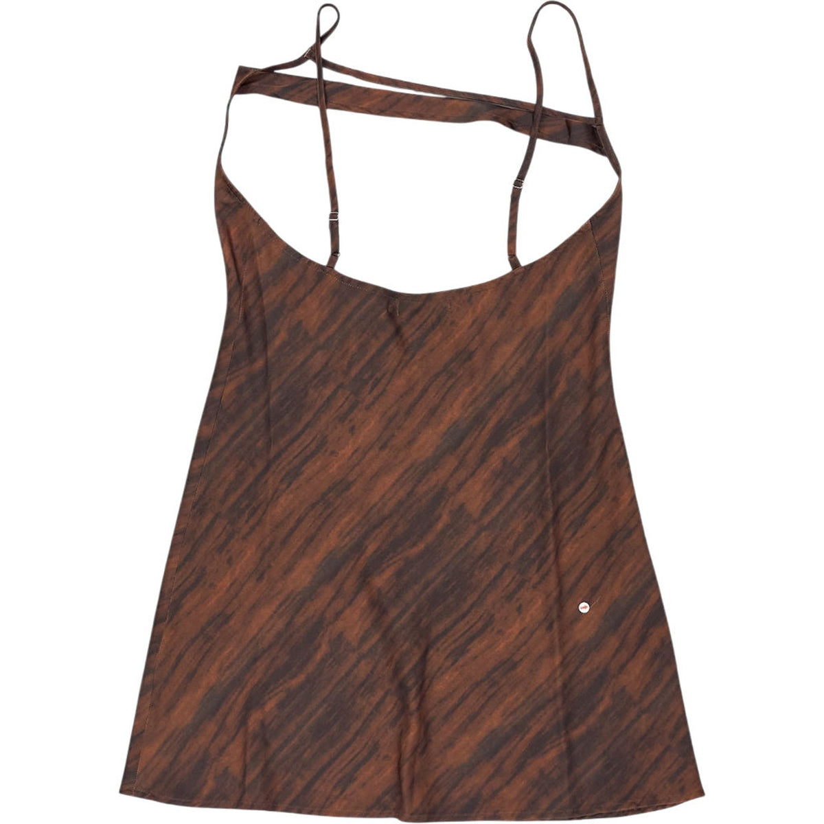 Motel Brown Marble Satin Dress