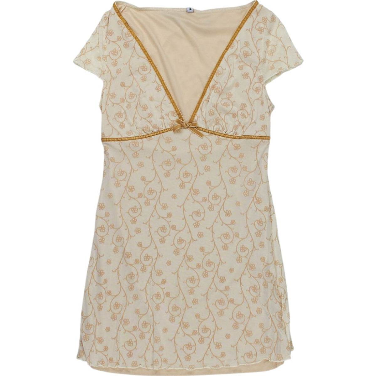 Motel Beige Floral Evita Mesh Dress