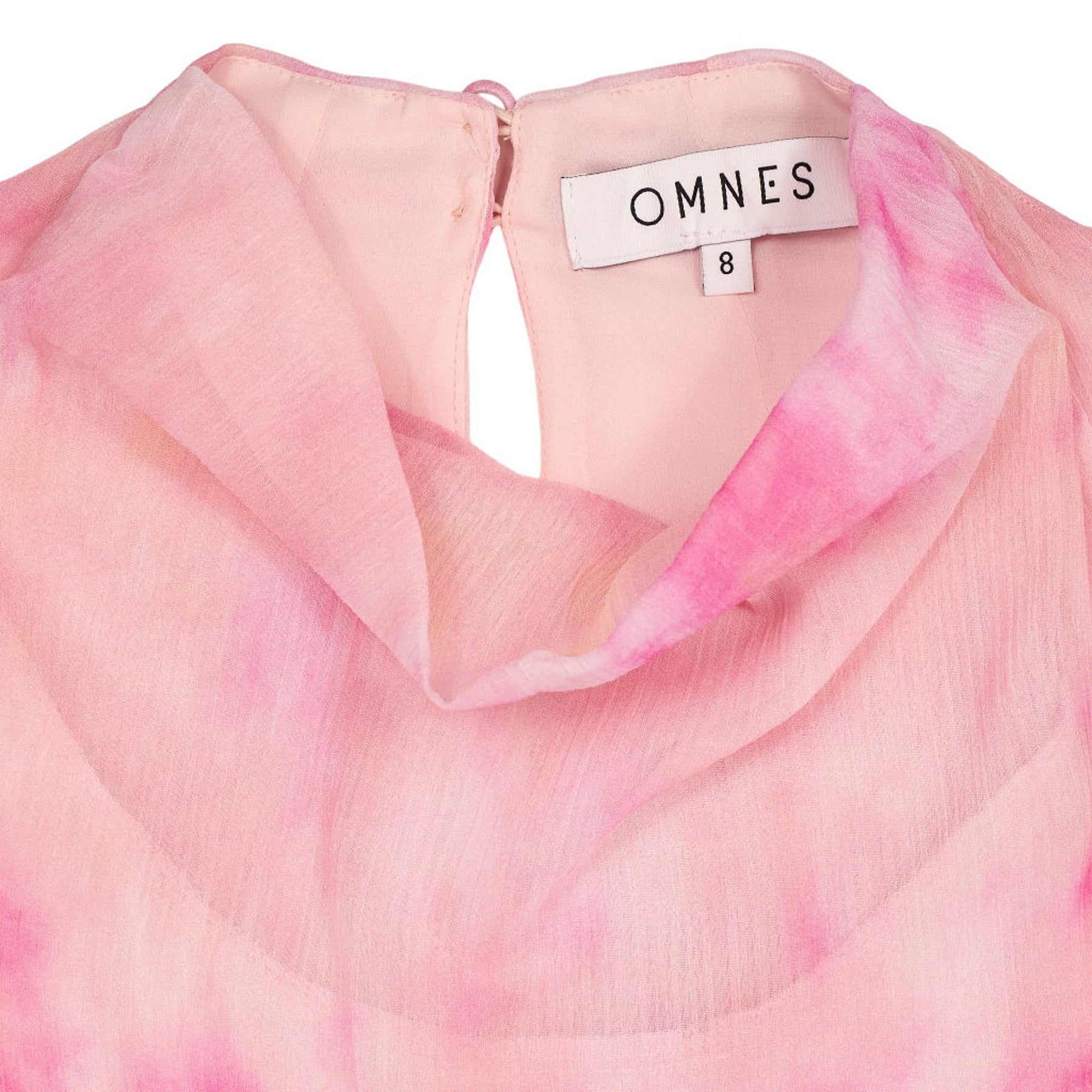 OMNES Pink Tie-Dye Midi Dress