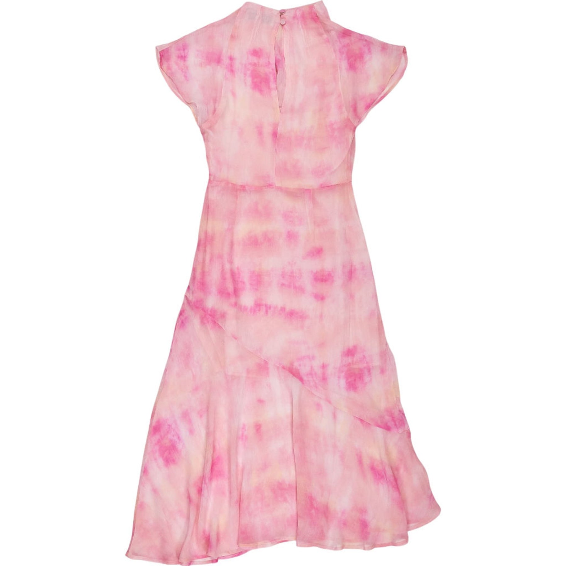OMNES Pink Tie-Dye Midi Dress