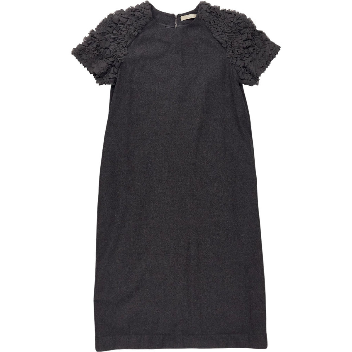 Bamford Grey Textured Sleeve Dress
