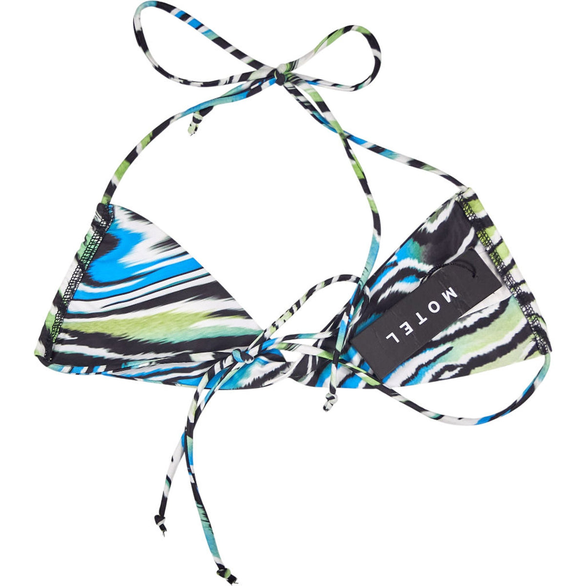 Motel Zebra Print Lante Bikini Top