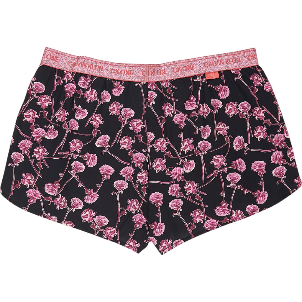 Calvin Klein Black Rose Print Shorts