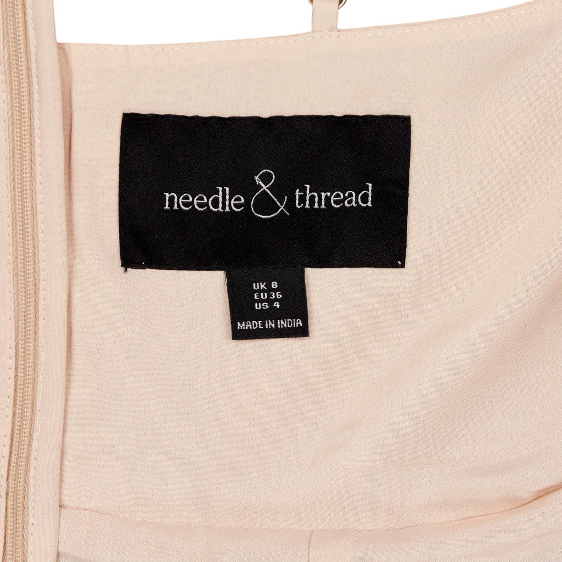 Needle & Thread Beige Floral Embellished Midi Dress