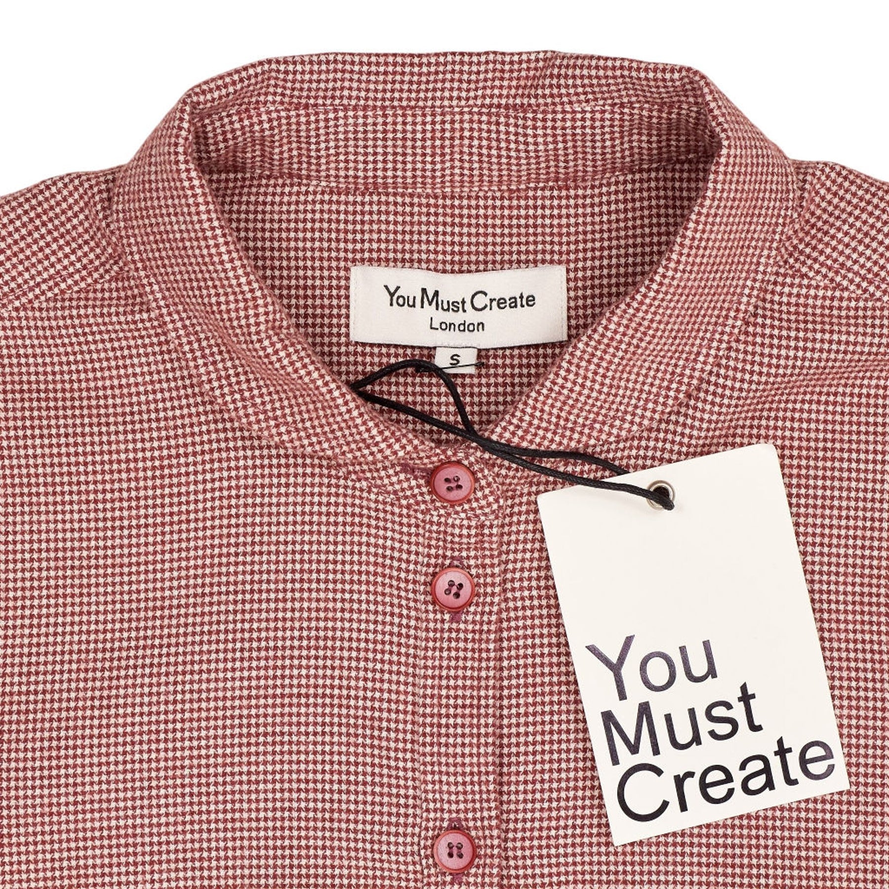 YMC Red Check Pattern Shirt S
