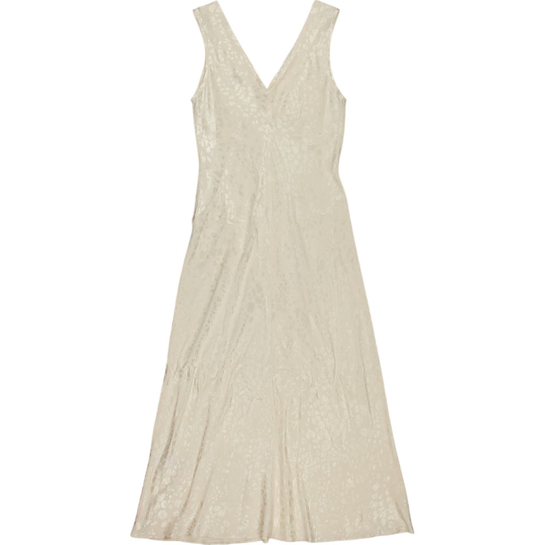 OMNES Cream Sleeveless Midi Dress