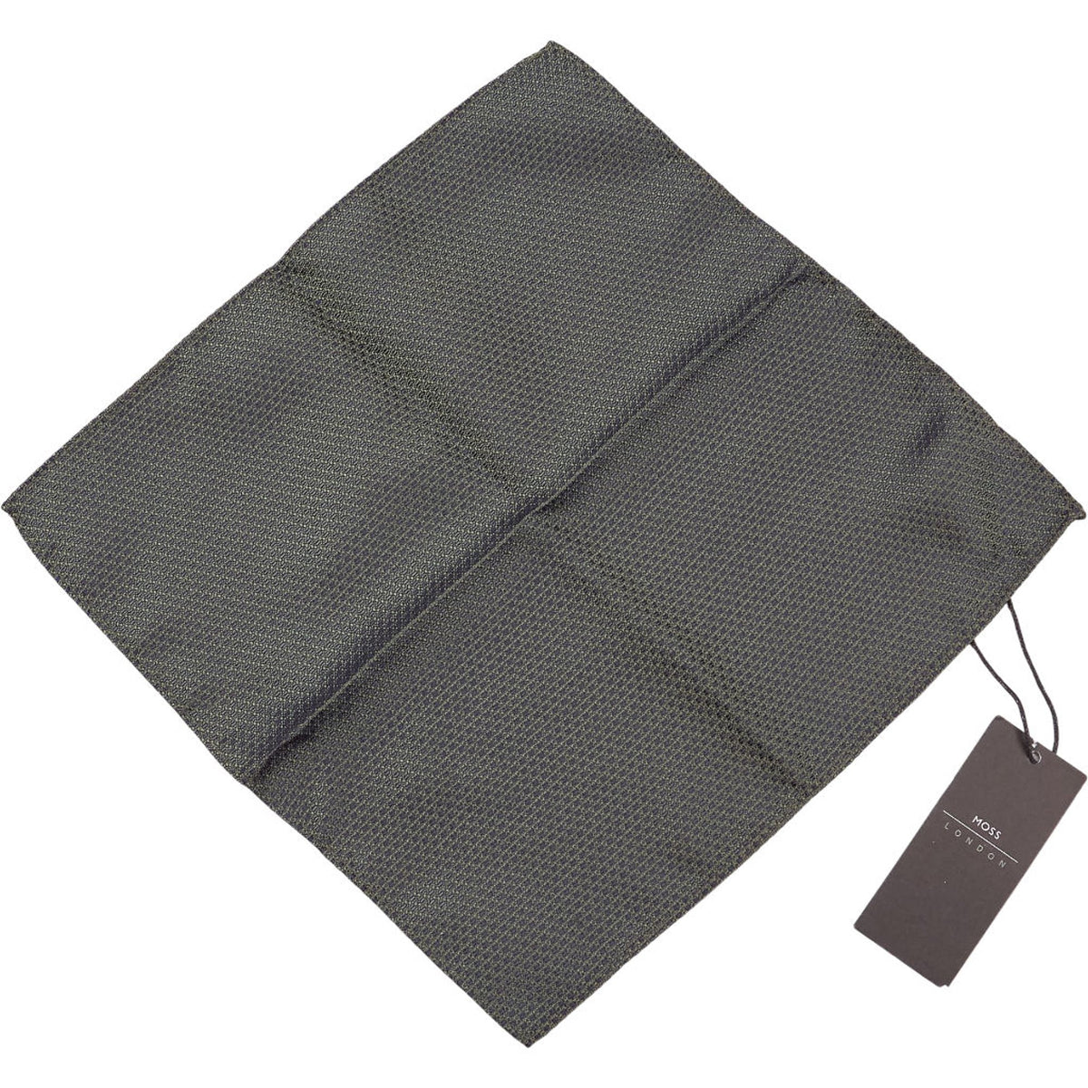 Moss London Green Pocket Square
