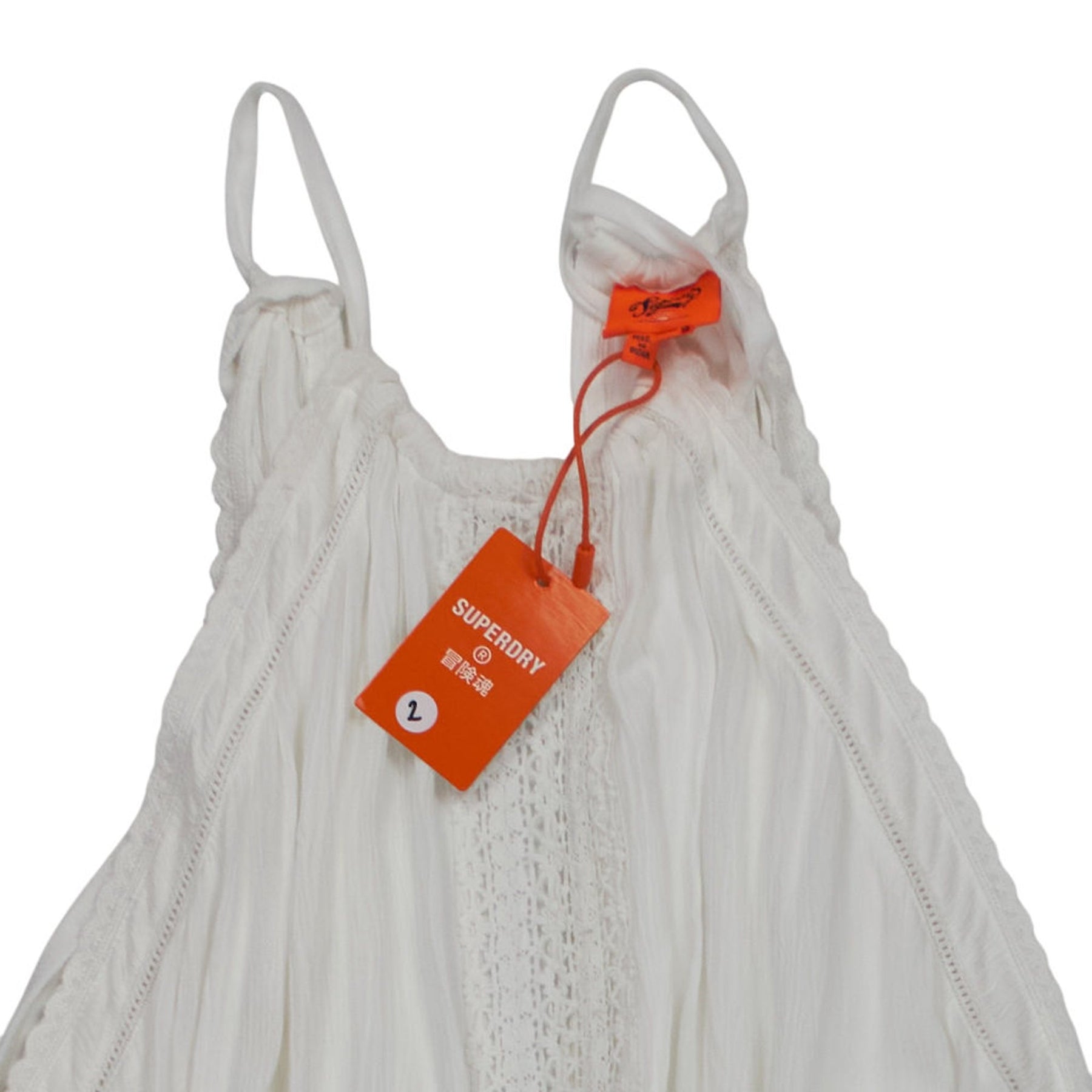 Superdry White Halter Neck Playsuit