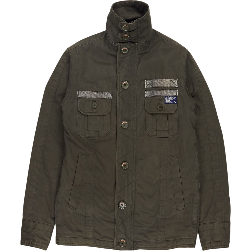 Superdry Khaki Military Shirting Jacket