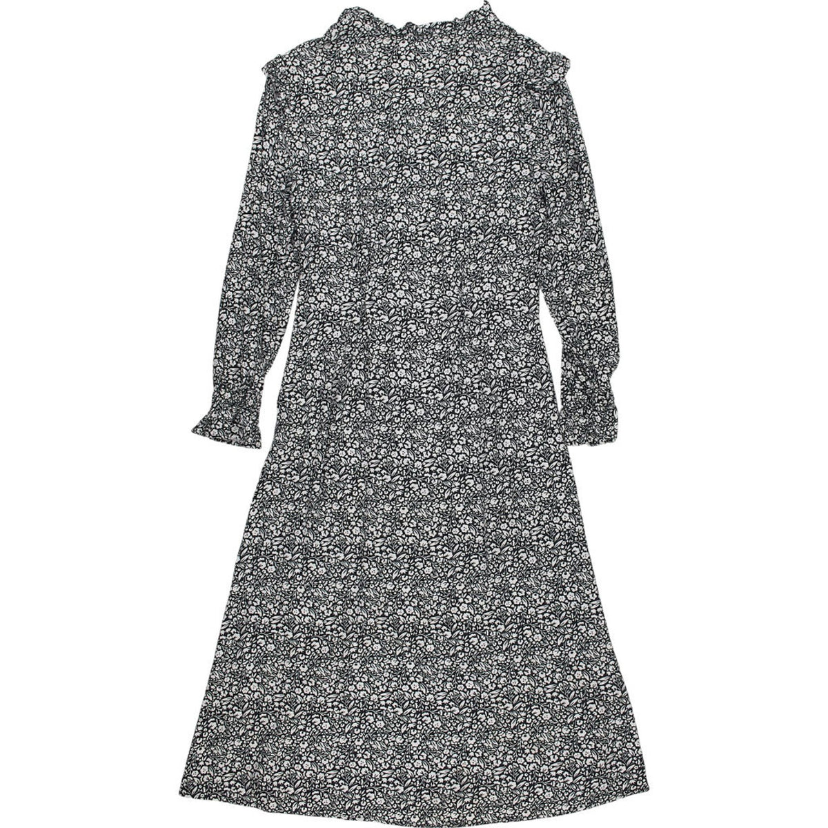 Baukjen Floral Midi Dress Black White