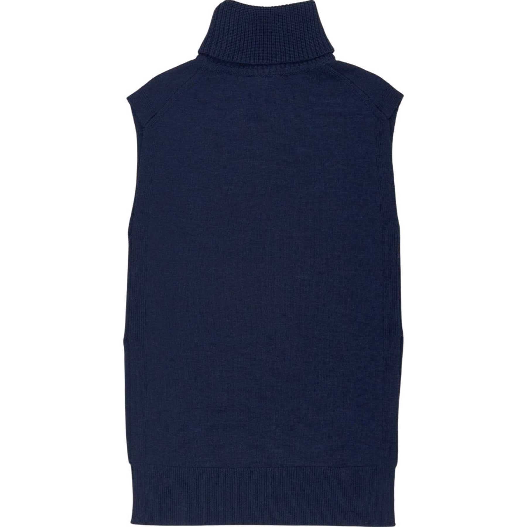 Pure Collection Navy Merino Wool Sleeveless Jumper S