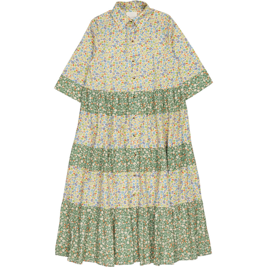 Bonte Spring Green Floral Vada Dress