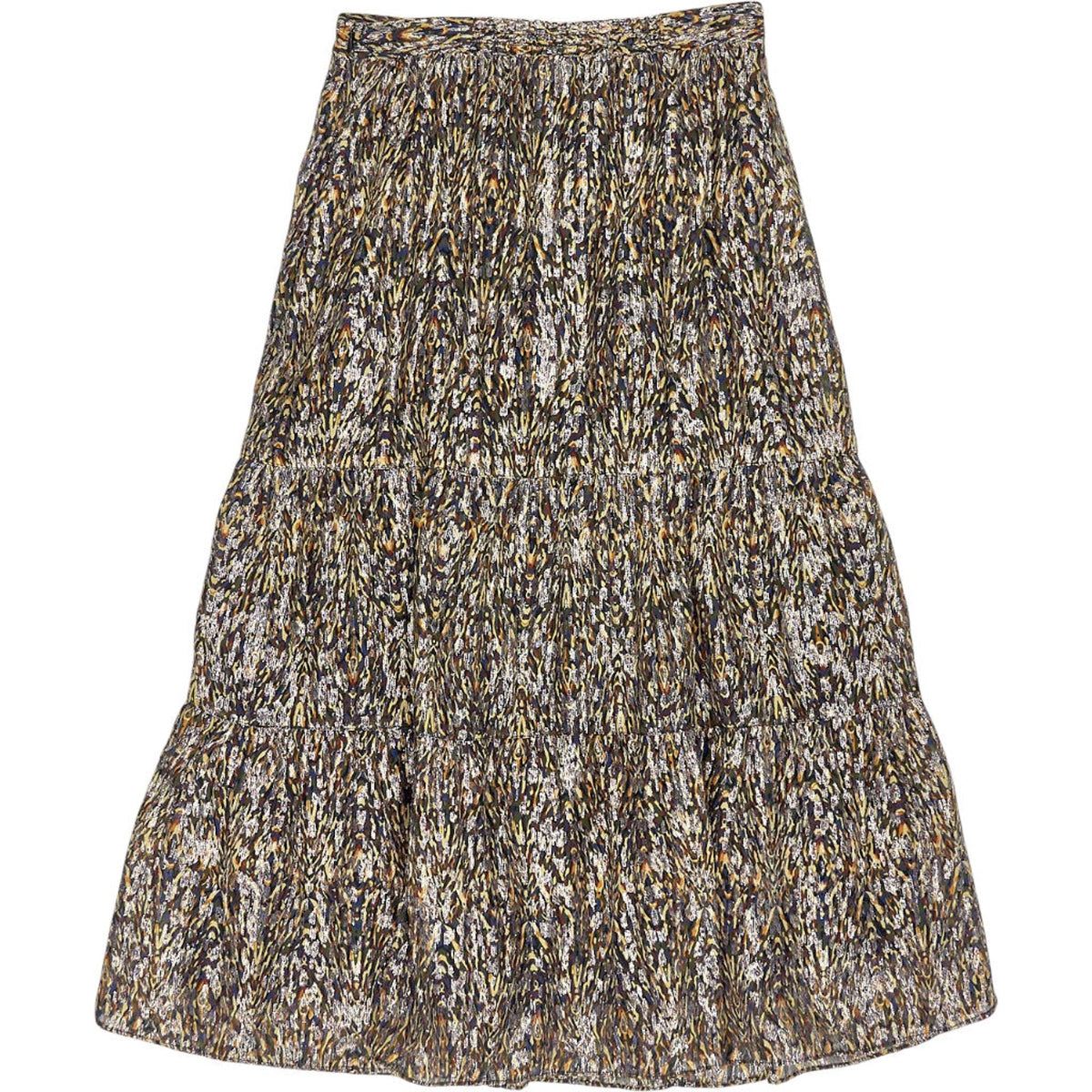 Ba&sh Multicoloured Pleated Midi Skirt
