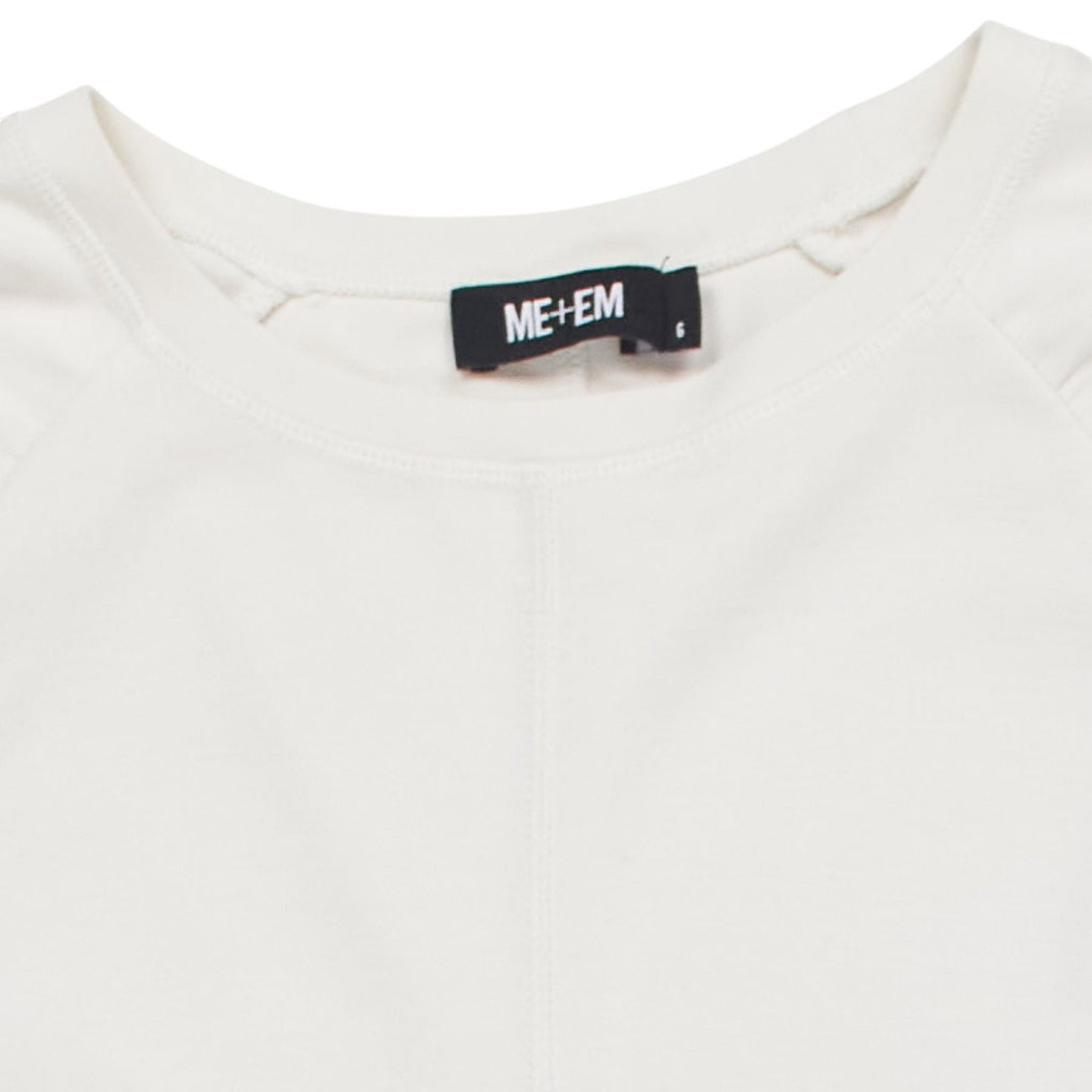 ME+EM Cream Long Sleeve Top
